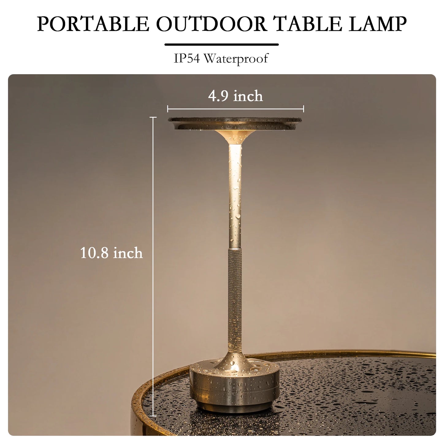 2PCS Rechargeable Wireless Table Lamp LED Touch Sensor Night Light Reading Lamp for Restaurant Hotel Bar Bedroom Decor Light