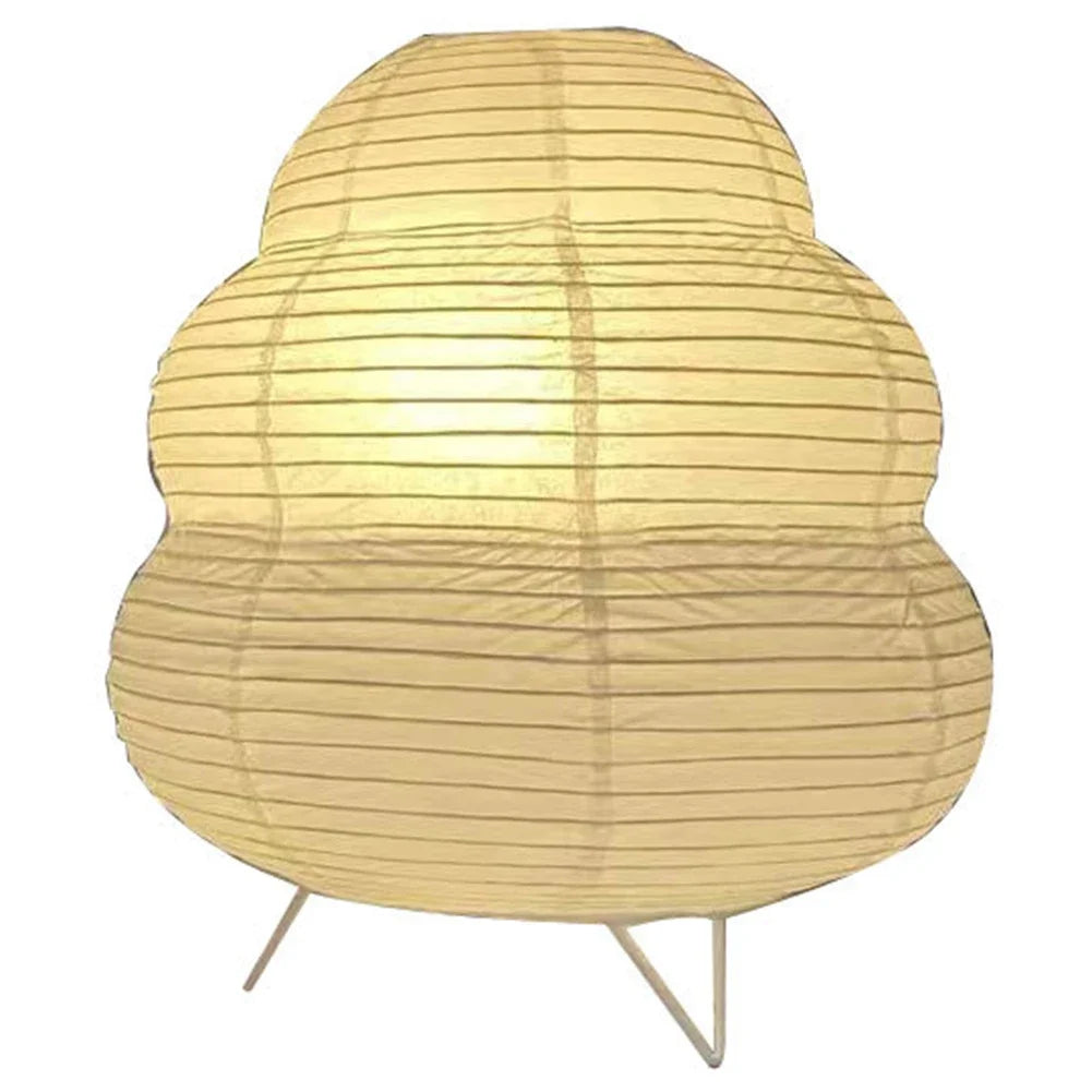 Lantern LED Table Lamp Rice Paper Desktop Decorative Lantern Light Handmade Simple LED Lighting Lamp for Living Room Bedroom