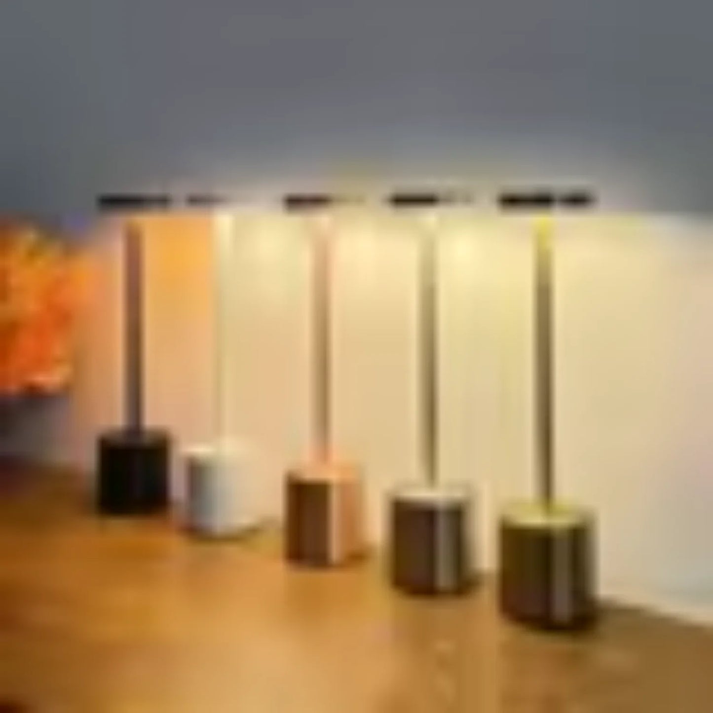 Simple  Rechargeable  Metal Table Lamp Writing Lamp Bedside Creative Ambient Light  Outdoor Decoration Night Lighting