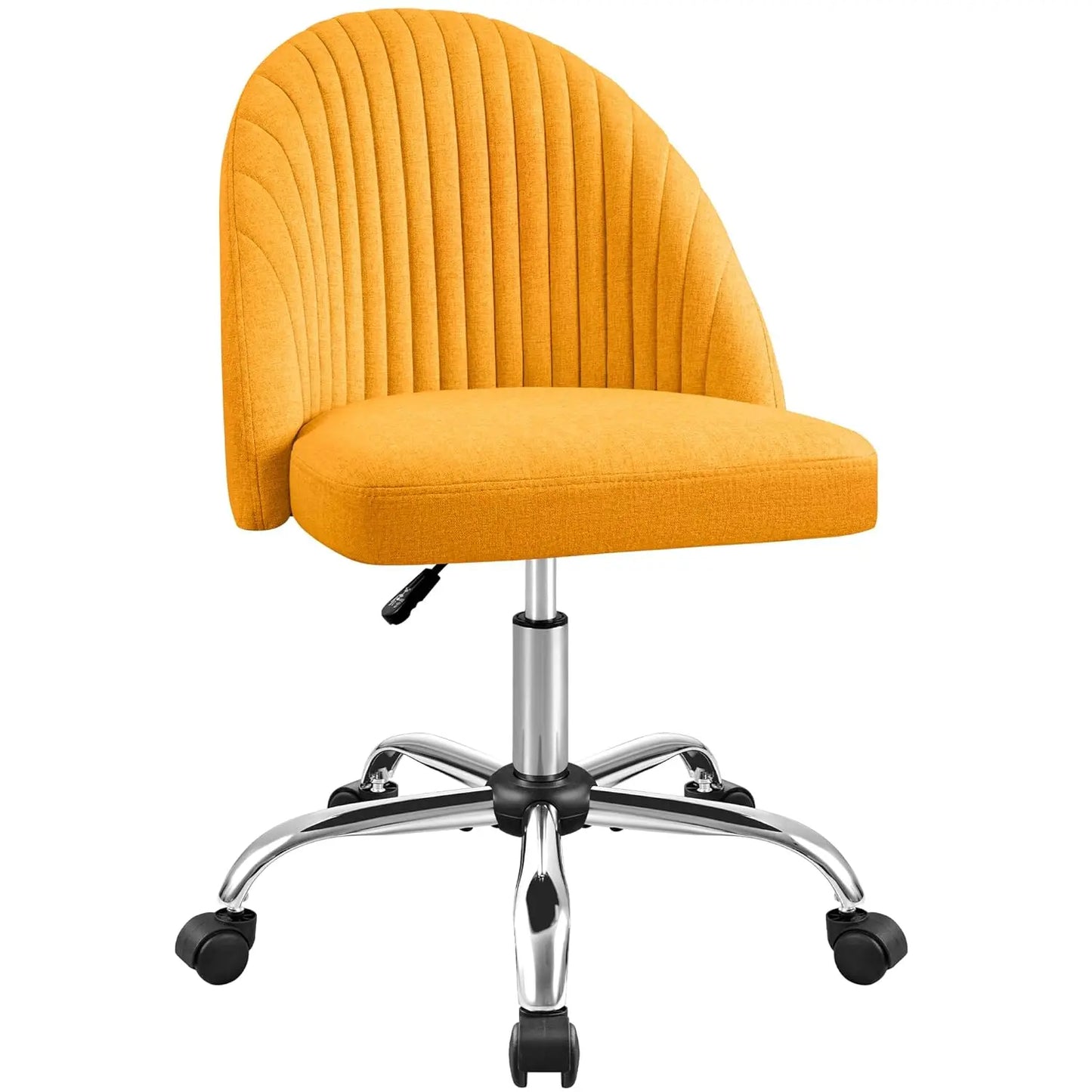 Office Chair Armless Cute Desk Chair Modern Adjustable Swivel Vanity Task Computer Chair Home Office Desk Chairs with Wheels