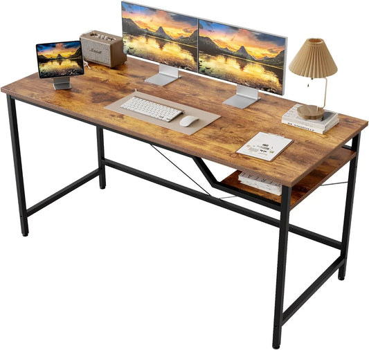 Computer Desk 48 X 24 inch, Gaming Desk for Small Spaces, Modern Simple Style Table for Home Office, Study Student Writing