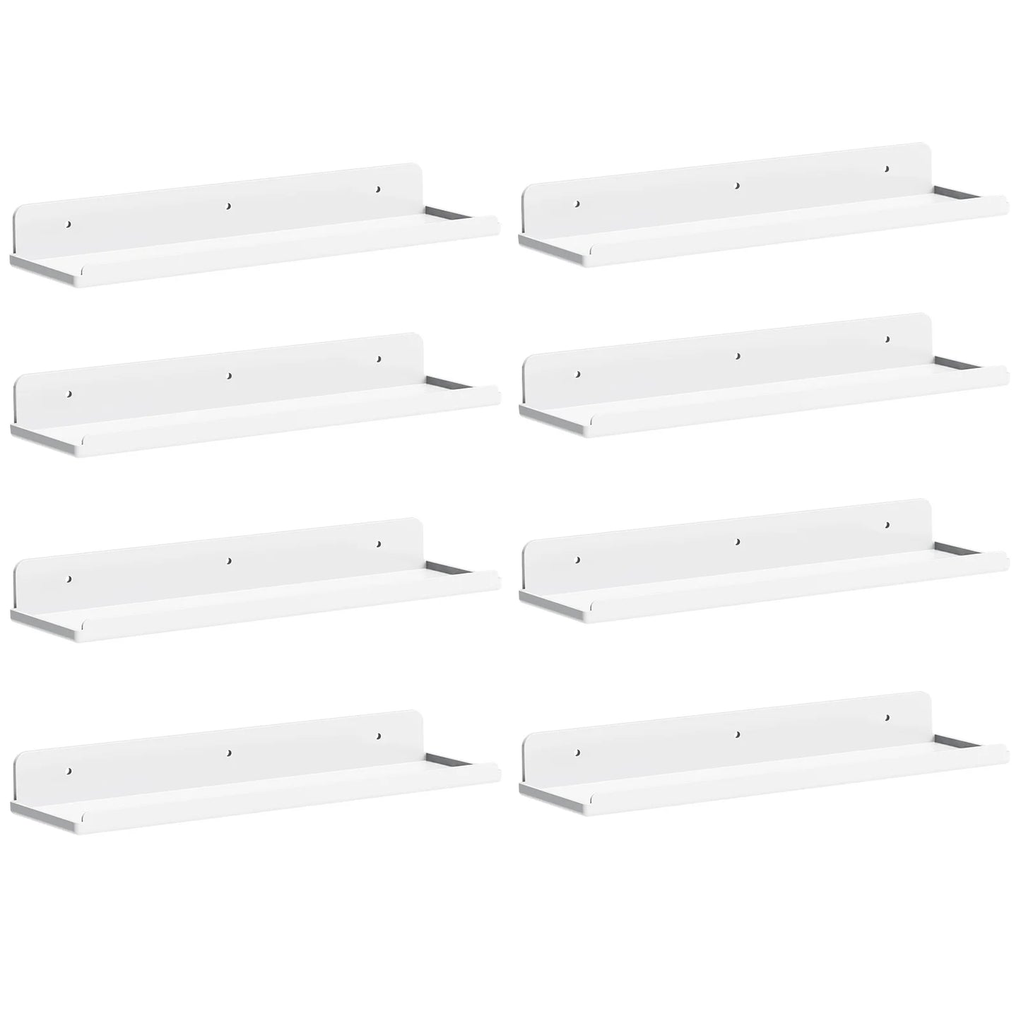 Floating Shelves for Wall, Acrylic Shelf 15" Room Decor for Bookcase/Vinyl Record Display/Photo/Picture in Bedroom, Living Room