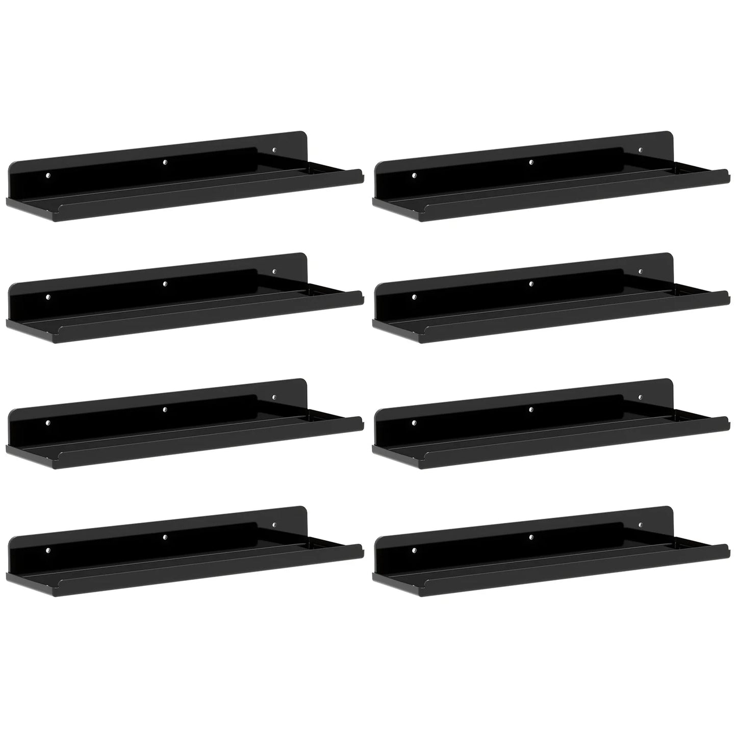Floating Shelves for Wall, Acrylic Shelf 15" Room Decor for Bookcase/Vinyl Record Display/Photo/Picture in Bedroom, Living Room