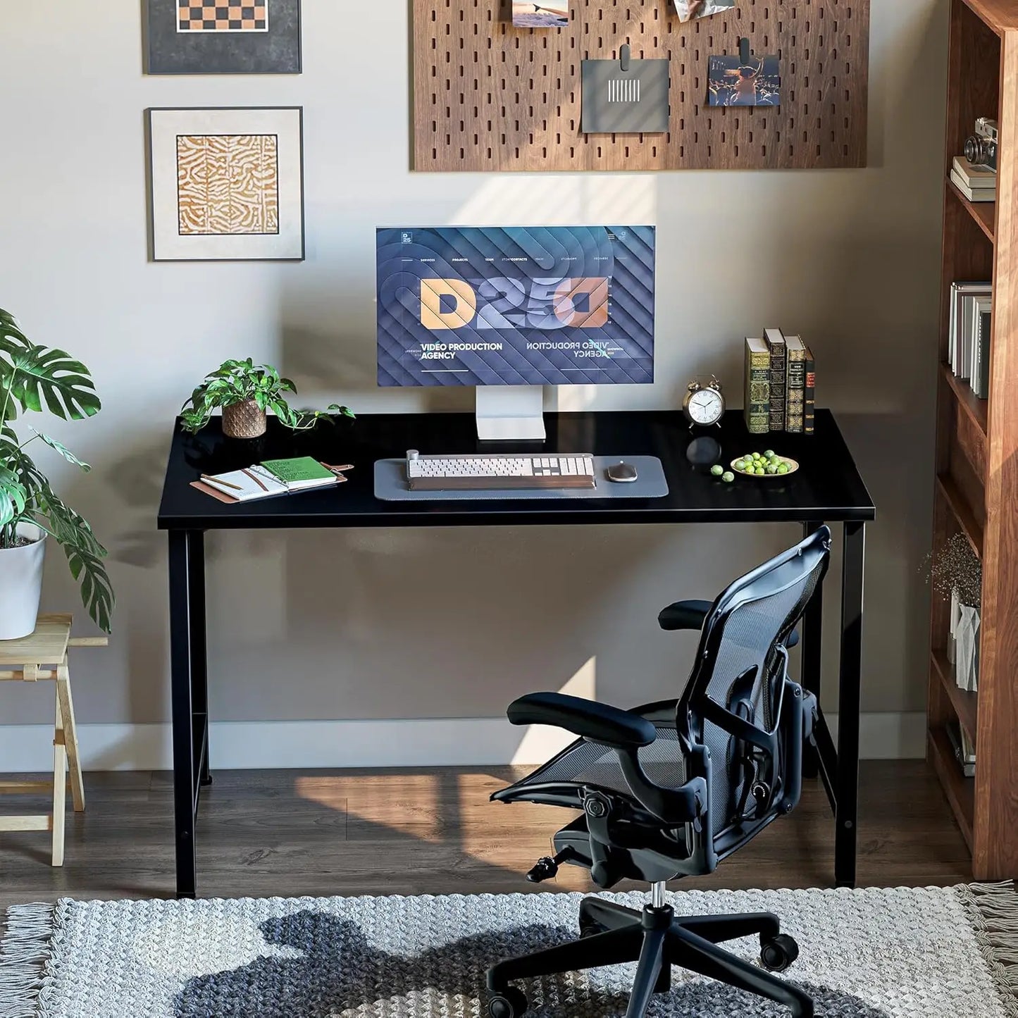 40-Inch Adjustable Computer Desk for Home Office, Study, and Gaming with Durable Surface