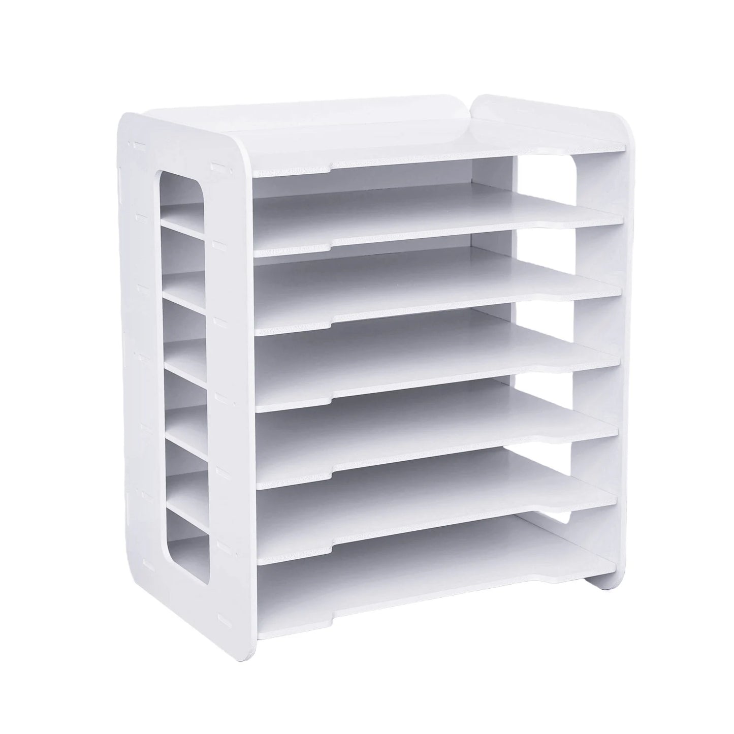 7 Tier Desktop Organizer Paper File Holder Document Storage Rack Office Home NEW