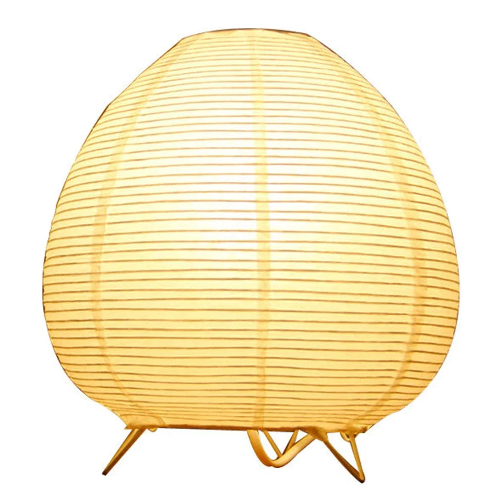 Lantern LED Table Lamp Rice Paper Desktop Decorative Lantern Light Handmade Simple LED Lighting Lamp for Living Room Bedroom
