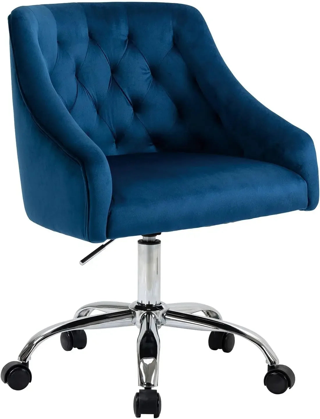 Home Office Desk Chair Modern Velvet Office Computer Chair Height Adjustable Mid-Back Task Chair