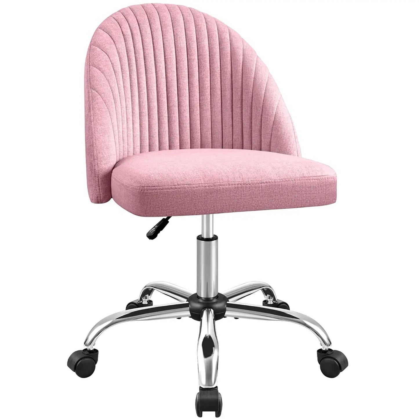 Office Chair Armless Cute Desk Chair Modern Adjustable Swivel Vanity Task Computer Chair Home Office Desk Chairs with Wheels