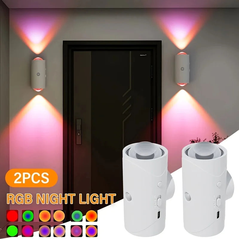 1/2/4 piece set of small night lights, modern night light plug-in wall, human body sensing, suitable for bedroom corridors