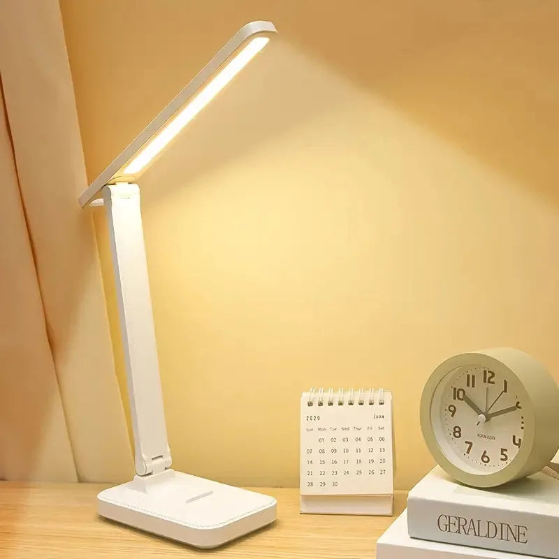 Foldable Table Lamp Led Desk Lamp 3 Type Stepless Dimmable Touch Bedside Reading Eye Protection Night Light USB Chargeable