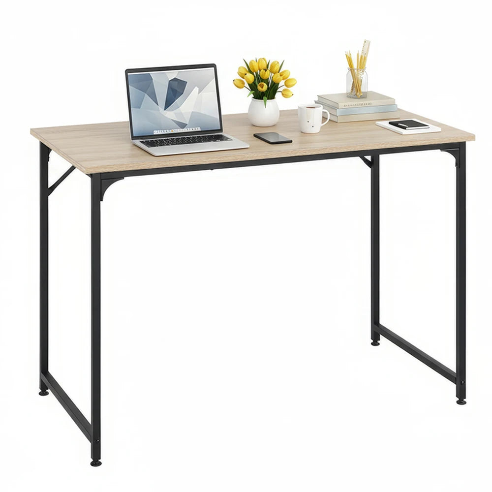 39 Inch Computer Desk Versatile for Home Office,Study & Gaming,Modern Minimalist Design with Sturdy Metal Frame,Easy to Assemble