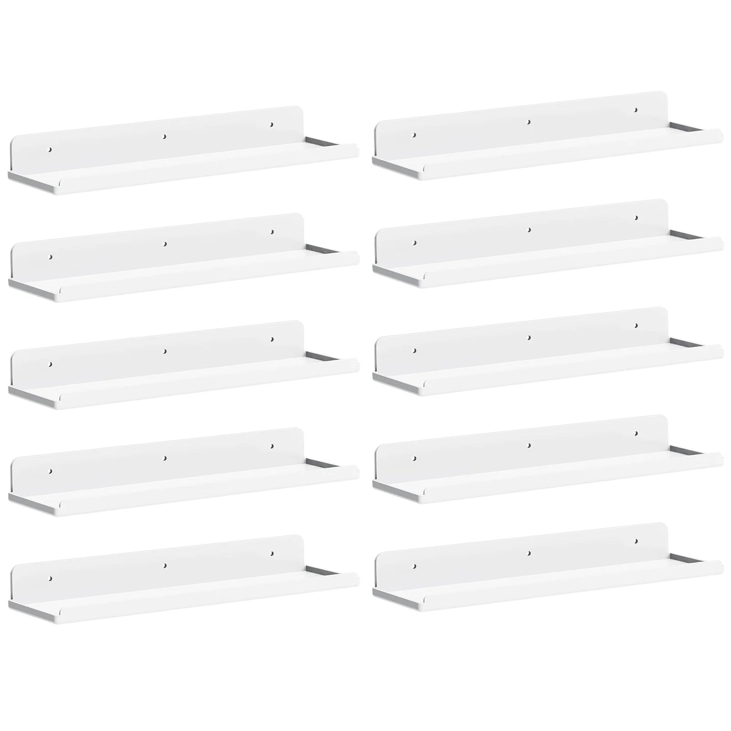 Floating Shelves for Wall, Acrylic Shelf 15" Room Decor for Bookcase/Vinyl Record Display/Photo/Picture in Bedroom, Living Room
