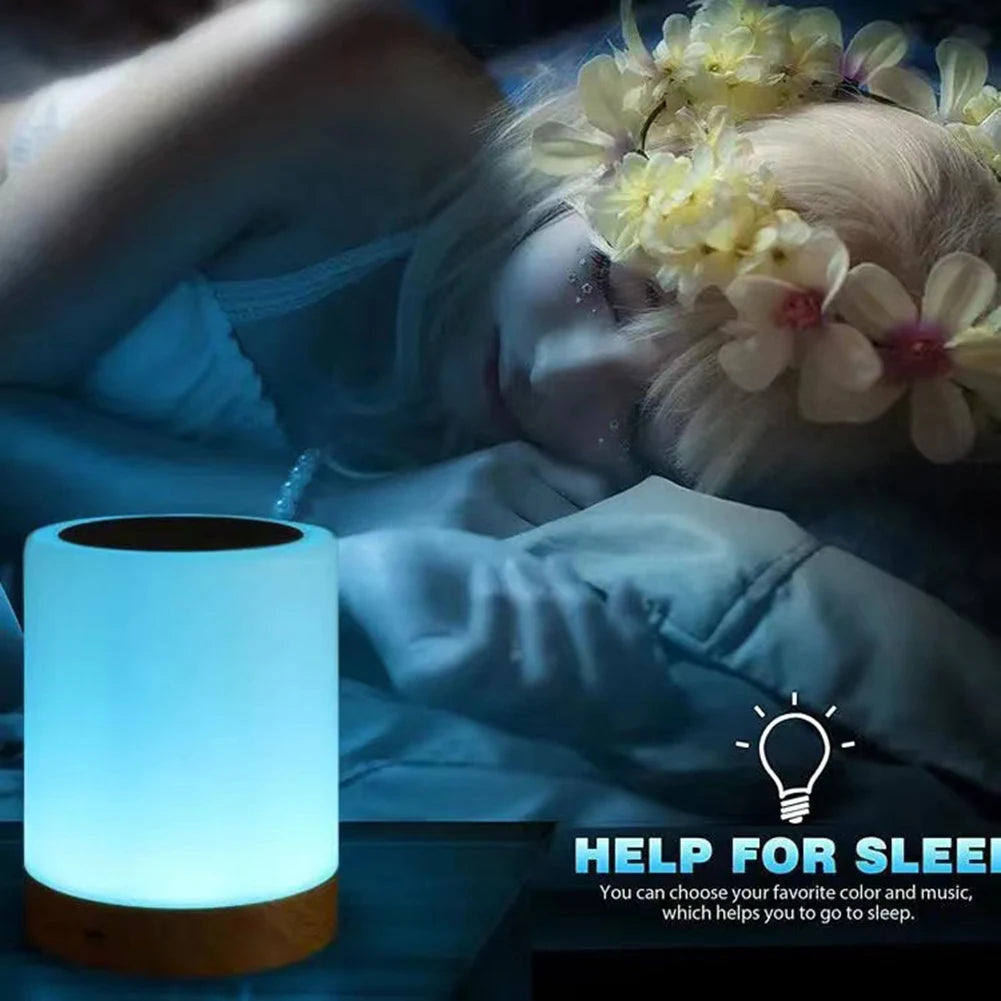 Bedside Table Lamp with Timer Modern Decorative Light 3000K Desk Reading Light Touch Sensor for Bedroom Living Room