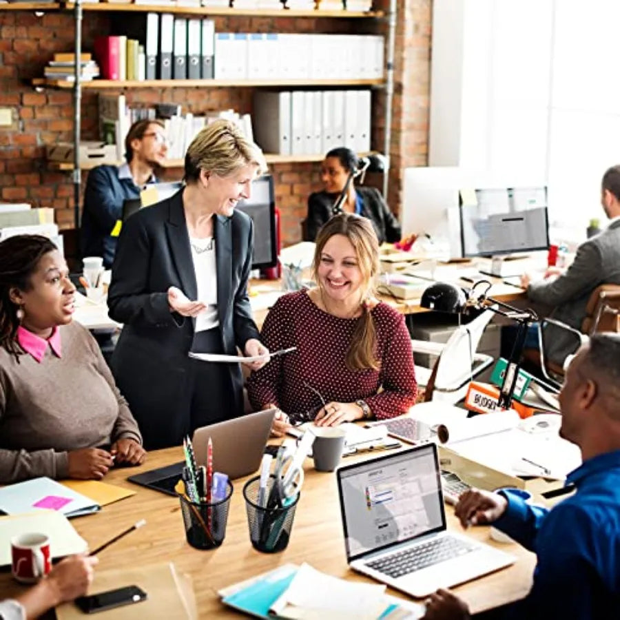 Leelosp 6 Pcs Pen Holder Mesh Pen Cup Bulk Metal Pencil Cup Holder for Desk Black Organizer Round Office Classroom for Back to